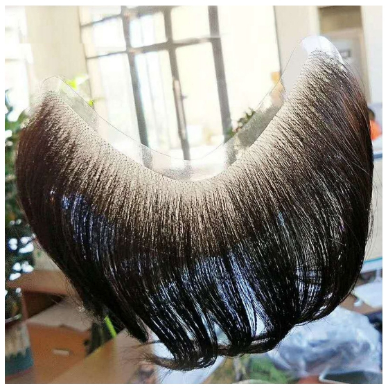 假瀏海 髮際線 假髮髮片 黏貼式 補前額 - 全真髮 雄性禿 改善髮際線太高 男女適用【不然·飾】TGO