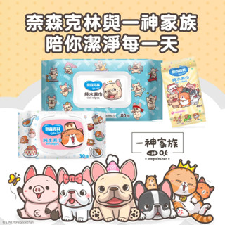 🔥99免運🔥【現貨】奈森克林 一神家族 純水柔濕巾 純水濕紙巾隨身包 40抽 30抽/80抽(掀蓋) 【激安選物】