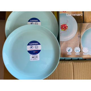 全新【法國Luminarc 樂美雅】蒂芬妮藍-兩件式 耐熱特殊強化玻璃餐盤