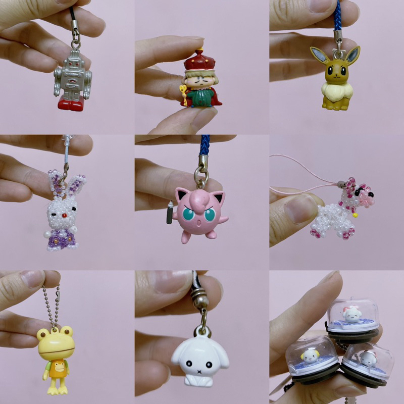 公仔 吊飾 魔法咪嚕咪嚕 抖抖狗鈴鐺 爭鮮壽司神奇寶貝 青蛙 胖丁 伊布 串珠小狗 串珠兔子 袖珍 迷你公仔 食玩 擺飾