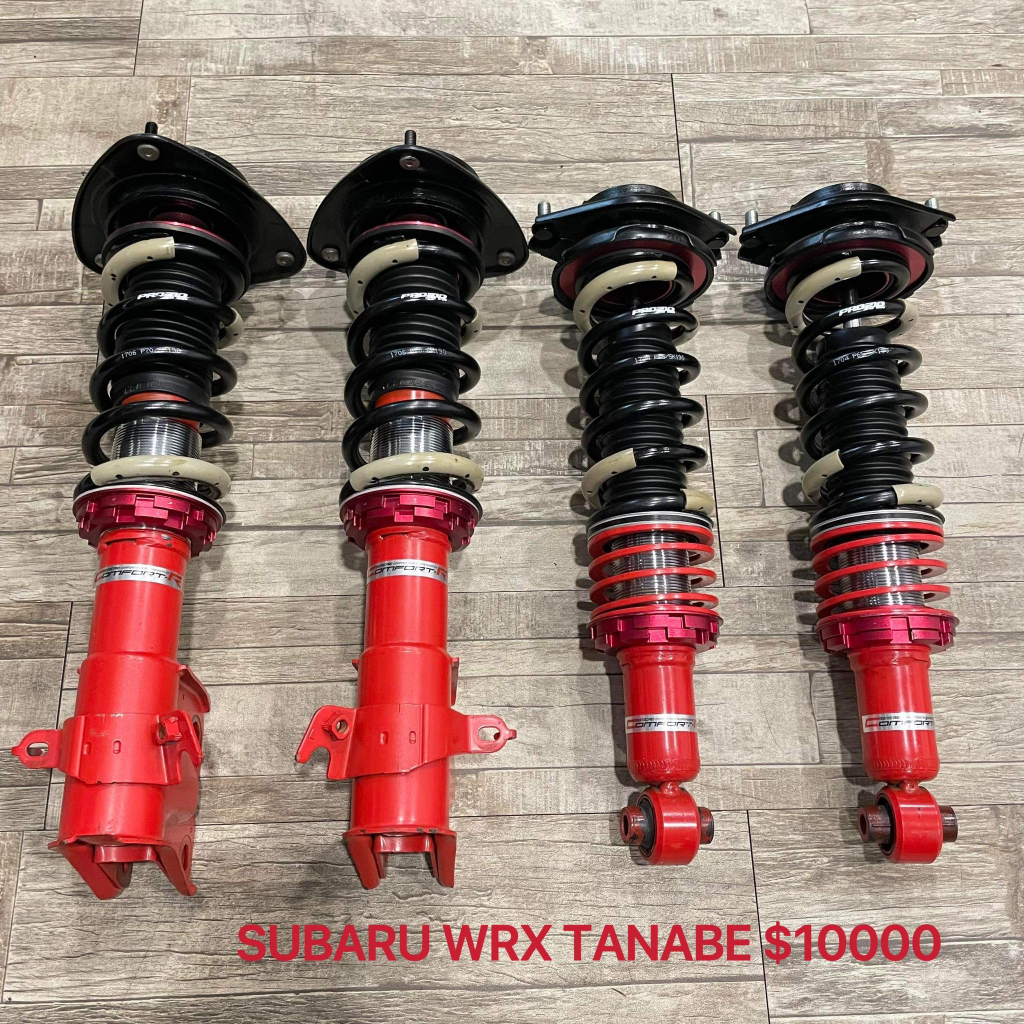 【品太】(保固四個月) SUBARU WRX TANABE 高低軟硬可調避震器 極新品 整新品