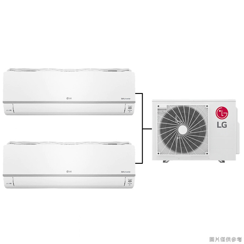 +新家電館+【LG LM2U70/LSN22DHPM+LSN52DHPM 】1大1小分離式冷氣 實體店面 安心購買