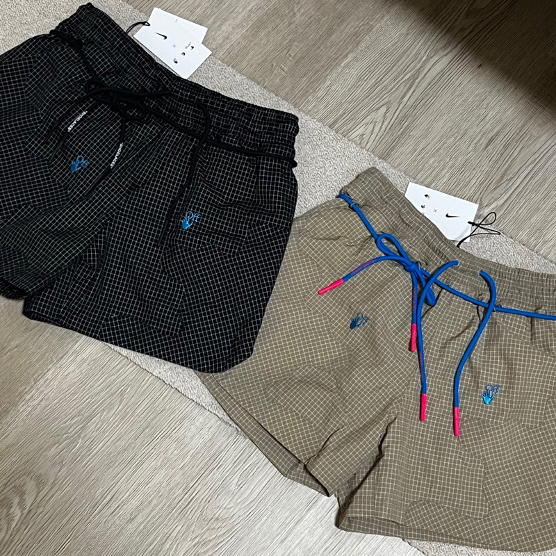 Nike x Off-White shorts 短褲 膝上褲 附小腰包 尼龍