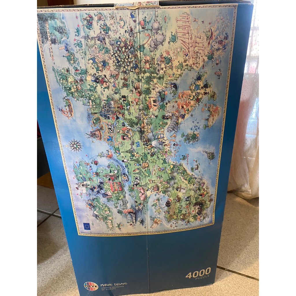 Heye puzzle 8854 拼圖 4000片 世界地圖 二手