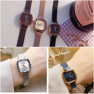 ❤台灣現貨❤ JULIUS 聚利時 JA1148 簡約方框 女錶 不鏽鋼 米蘭錶帶