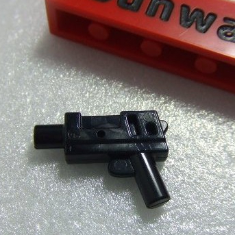 【積木2010】樂高 LEGO 黑色 衝鋒槍 / 手槍 武器 62885 (Black)(w-52)