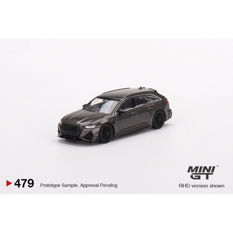 MINI GT 1/64 奧迪 Audi RS6 ABT 479 灰色 RS6-R Daytona Grey