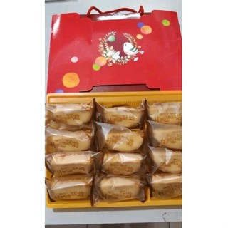 ~讚讚糖果餅乾~禮盒~朋富~土鳳梨酥（12入）禮盒~原味鳳梨酥~臺灣造型鳳梨酥~