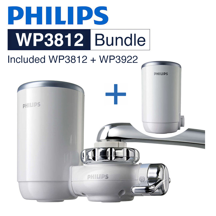 [免運費] Philips 飛利浦 WP3812+WP3922 水龍頭型淨水器套裝 (跟2個濾芯)