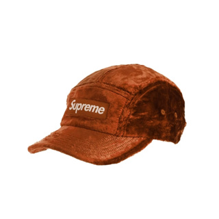 Supreme Crushed Velvet Camp Cap 亮面絨毛五分割 棕 SUP-241 [現貨]