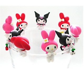 日本 三麗鷗 美樂蒂 庫洛米 杯緣子 全10款含隱藏版 kitty 扭蛋 轉蛋 盒玩 食玩