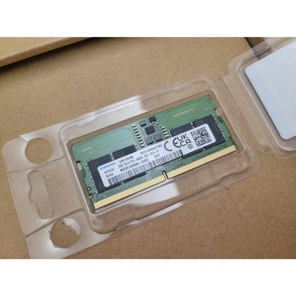 全新Samsung 三星 記憶體 DDR5-4800 8GB 筆電版 自售 無原廠盒 1RX16 PC5-4800B