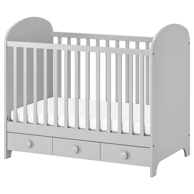 IKEA GONATT 嬰兒床 二手 灰色 已絕版