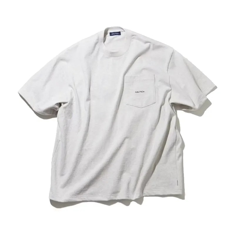 NAUTICA Back Embroidery Pocket Tee 灰色 短袖 男女款 NTC-34 [現貨]