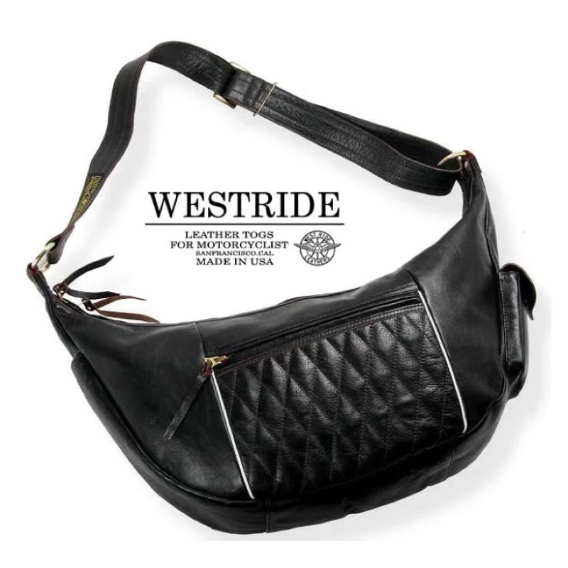 （Worldwide🇯🇵代購）Westride / RIDING SHOULDER 頂級馬皮格紋美式腰包/肩背包