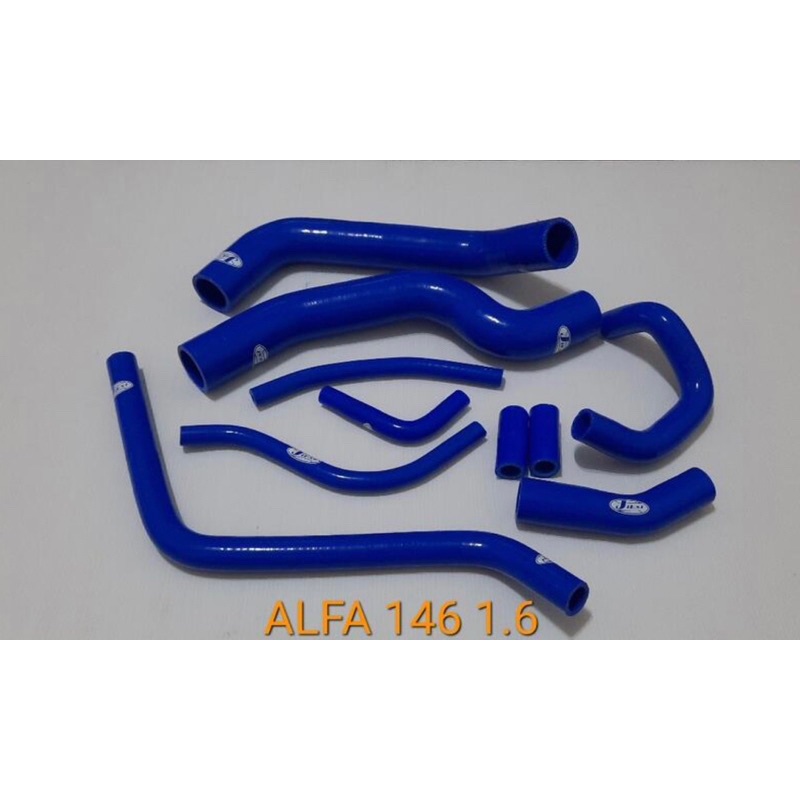 矽膠管～愛快羅密歐 ALFA ROMEO 146/1.6 156/2.0 2.5強化矽膠水管送鐵束