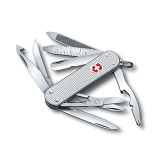 VICTORINOX 瑞士維氏 瑞士刀 Mini Champ Alox 14用 58mm 鋁合金銀 0.6381.26