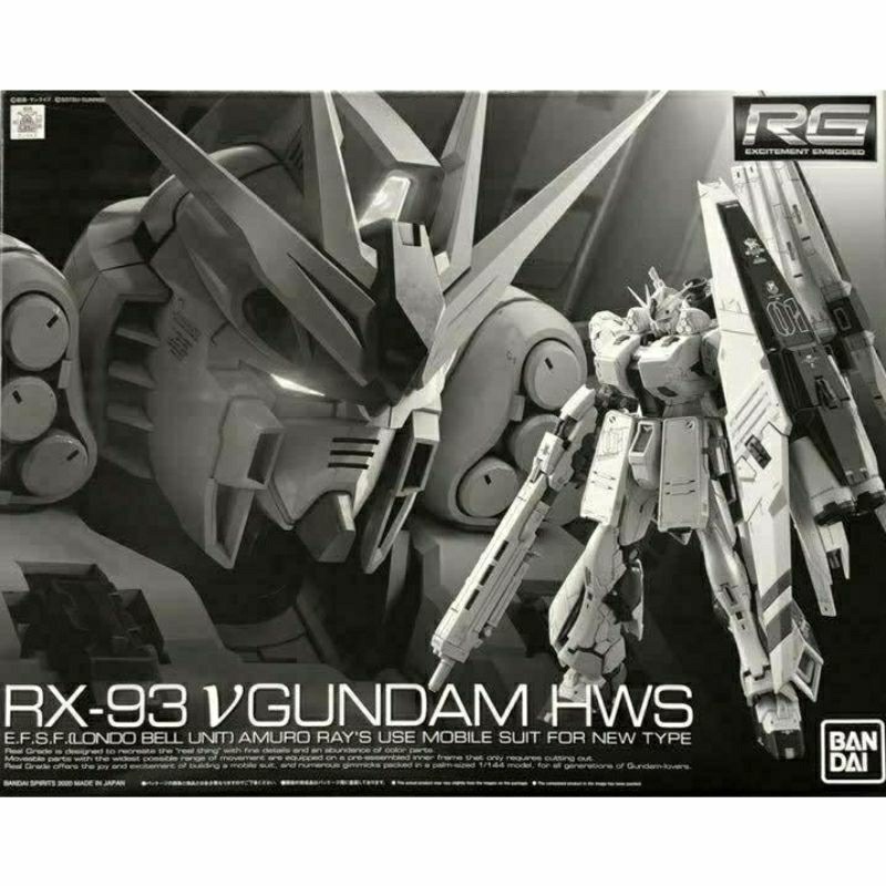 萬代 BANDAI PB RG 1/144 ν GUNDAM HWS NU鋼彈 牛鋼 重武裝型