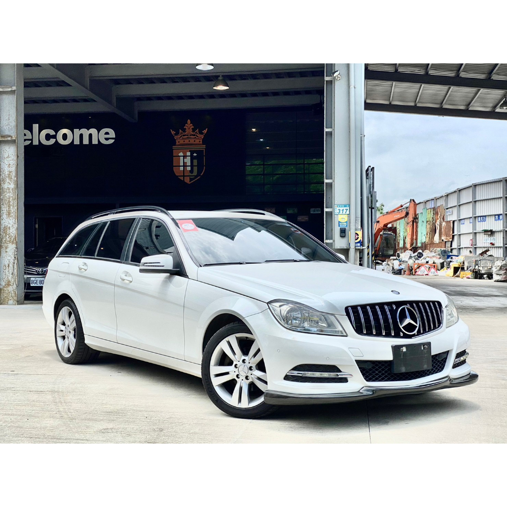 2012 Benz C180 Estate 1.6 白 #強力過件99%、#可全額貸、#超額貸、#車換車結清