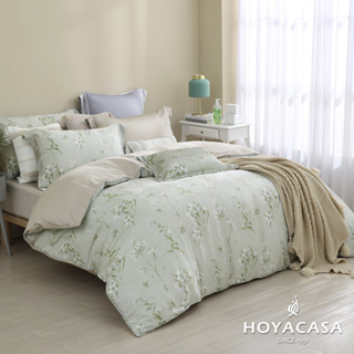 《HOYACASA香榭花影》 60支萊賽爾天絲抗菌兩用被床包四件組(雙人/加大/特大)