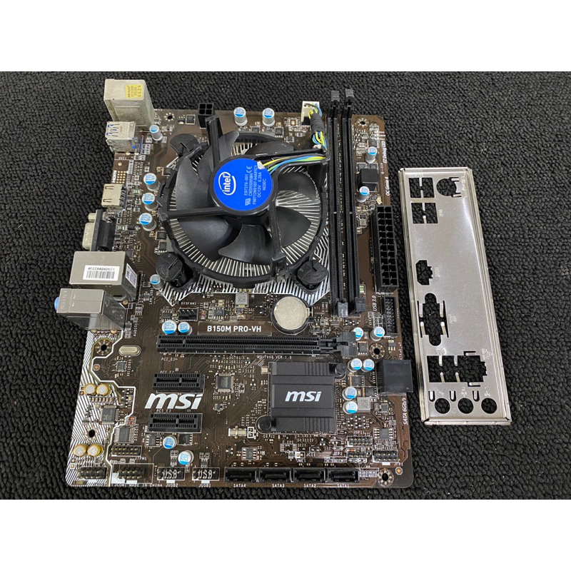 二手良品 Intel i3-6100+微星 B150M PRO-VH/CPU/1151腳位/附贈原廠風扇/後擋板