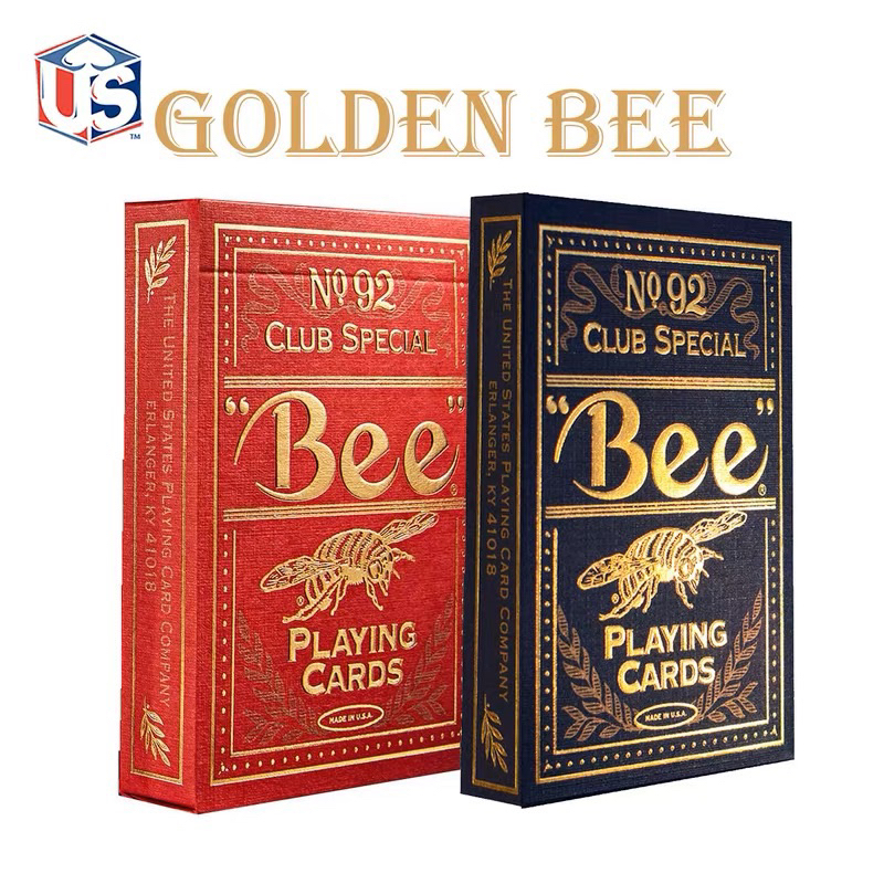 【MT精選&amp;免運】新年送禮 過年 金蜜蜂撲克牌 燙金牌盒 GOLDEN BEE SPECIAL CLUB