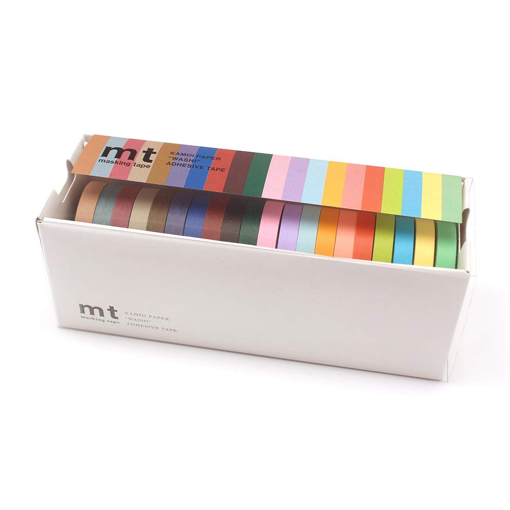 mt 和紙膠帶 20色盒裝組 / 明色+暗色 (MT20P006) / 2023 Summer 新色.素色