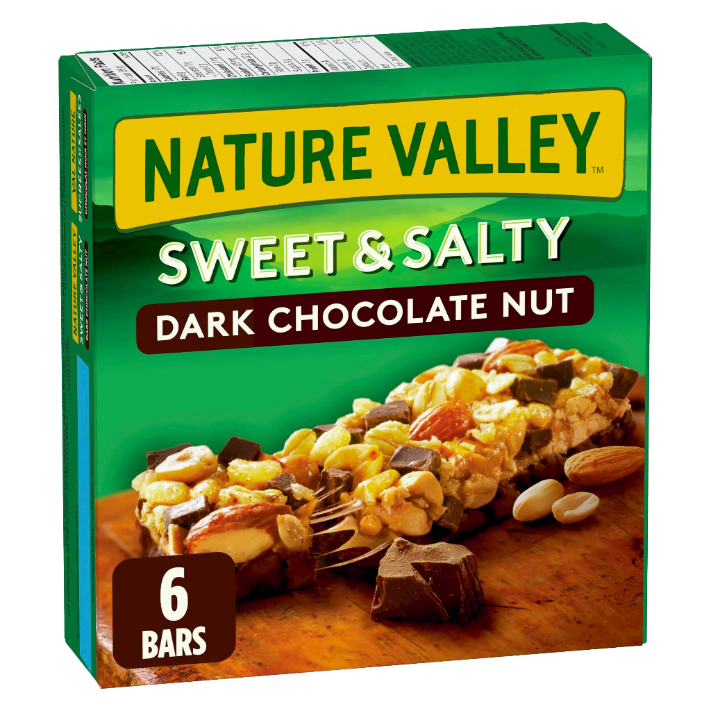 Nature Valley 麥片棒 黑巧克力，堅果 6 條裝 210g