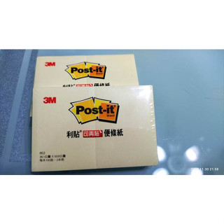 3M 便利貼 便條貼 可再貼便條紙 (黃色) 653-2PK