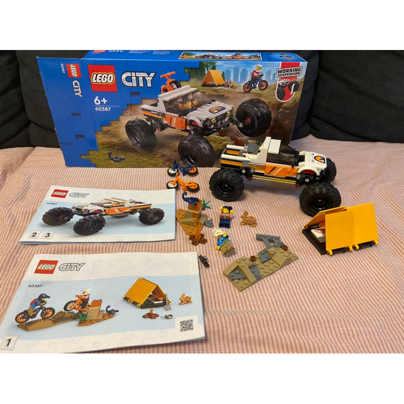 LEGO 樂高 60387 城市系列 越野露營車 越野車冒險玩具 交通玩具 避震