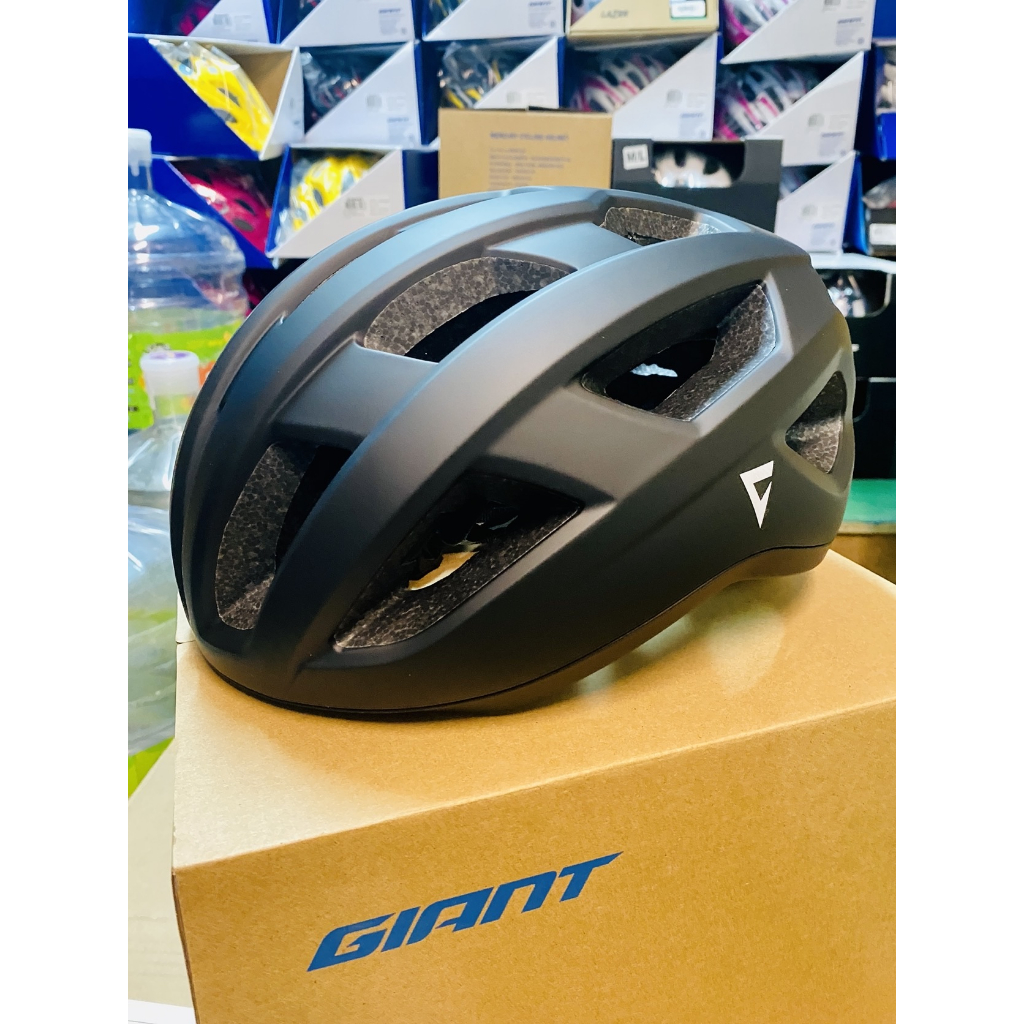 HAPPY BIKE 分期 免運 捷安特 新款 GIANT MERCURY 輕量自行車安全帽 單車安全帽 消光黑