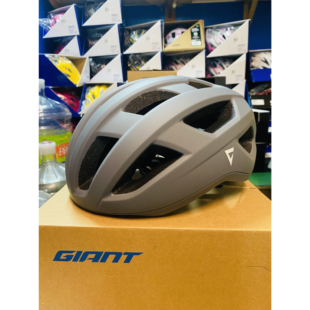 HAPPY BIKE 分期 免運 捷安特 新款 GIANT MERCURY 輕量自行車安全帽 單車安全帽 消光灰