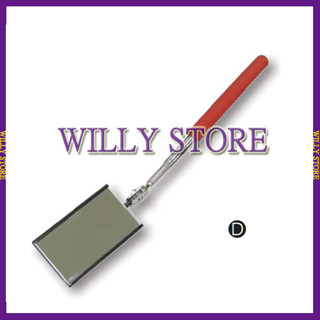 【WILLY STORE】章魚牌Octopus 435.001 方型伸縮檢查鏡 伸縮型 桿身不銹鋼 反射鏡