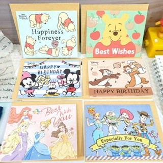 正版現貨❤迪士尼 立體小卡 維尼 萬用卡 公主 小卡片 玩具總動員 立體卡 米奇米妮 卡片 奇奇蒂蒂 生日卡 感謝卡