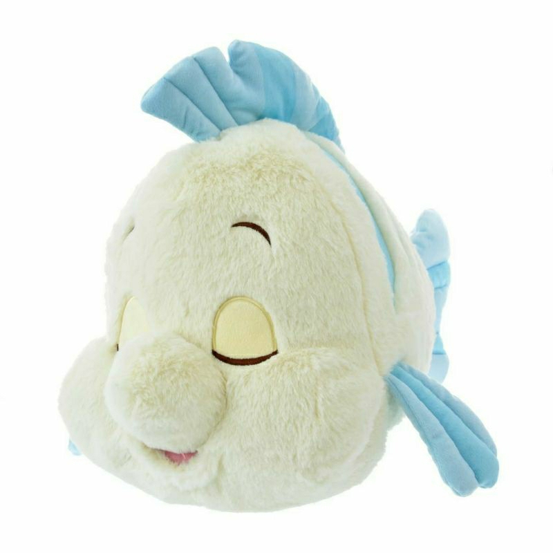 現貨！日本代購 迪士尼 小美人魚 小比目魚 涼感枕頭 涼感娃娃 玩偶 抱枕 冰涼材質 涼感