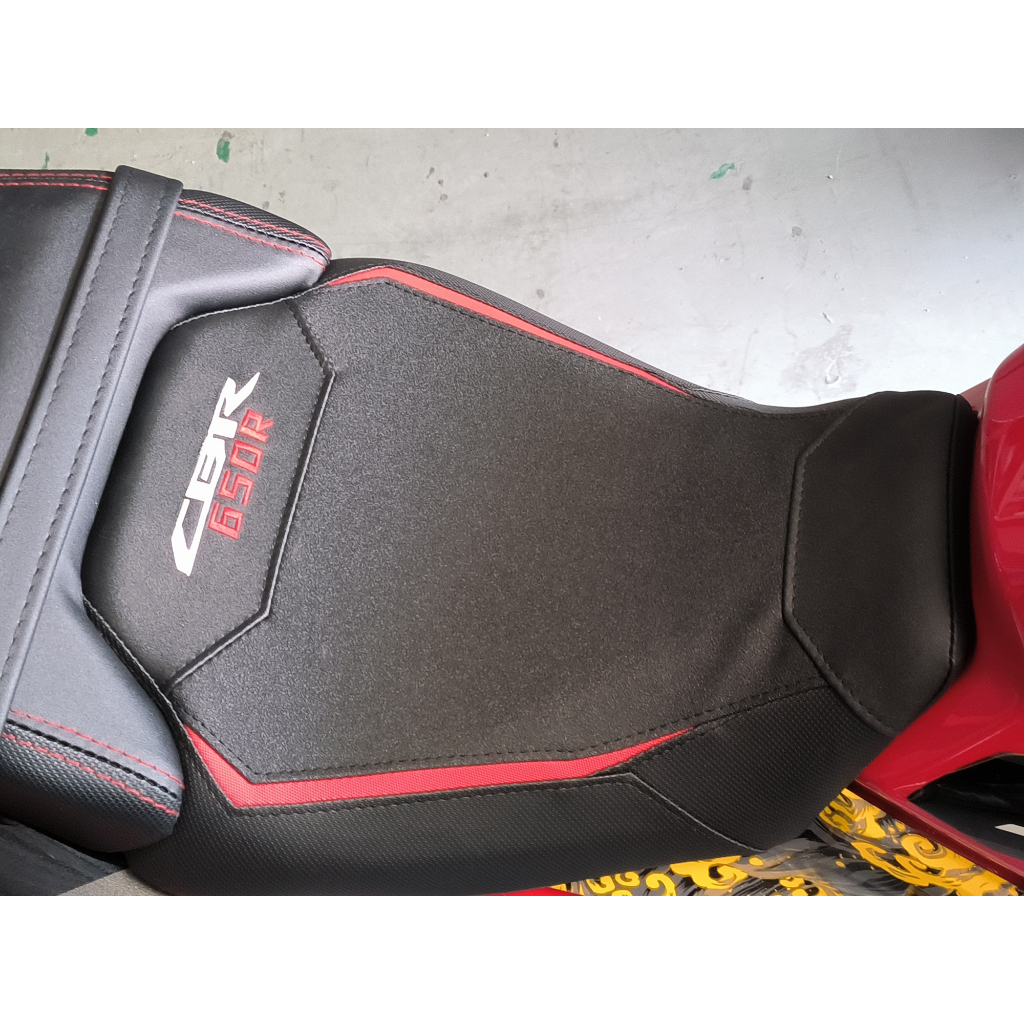 2023 CB650R黑色坐墊套包 適用於 Honda CB650R改裝復古橫條紋坐墊套 CBR650R  CB650
