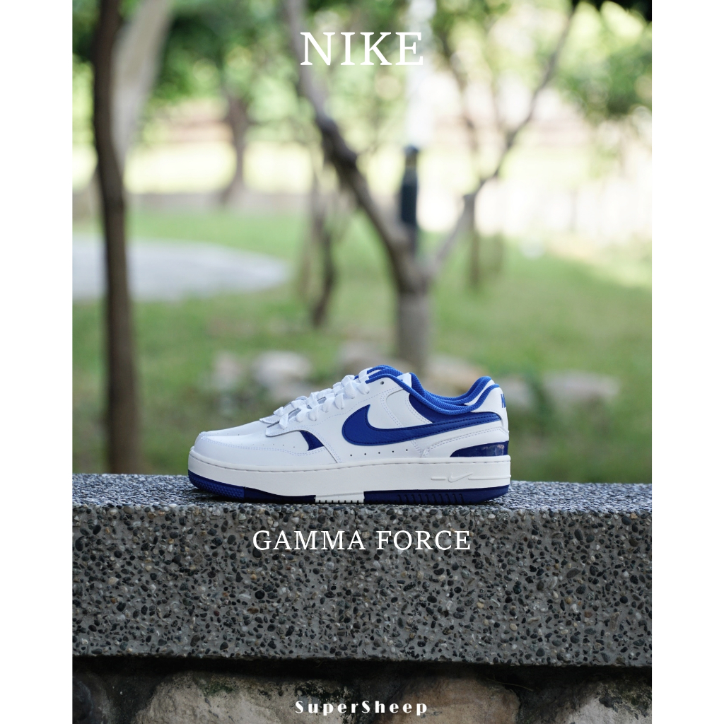 Nike Gamma Force 增高厚底 男女款 白藍 DX9176-101