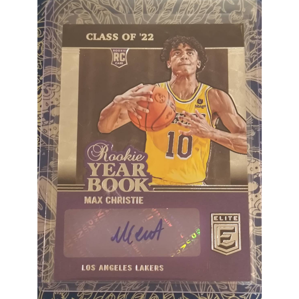 2022 Panini Donruss Elite Max Christie 湖人 新人 簽名卡 KOBE 2