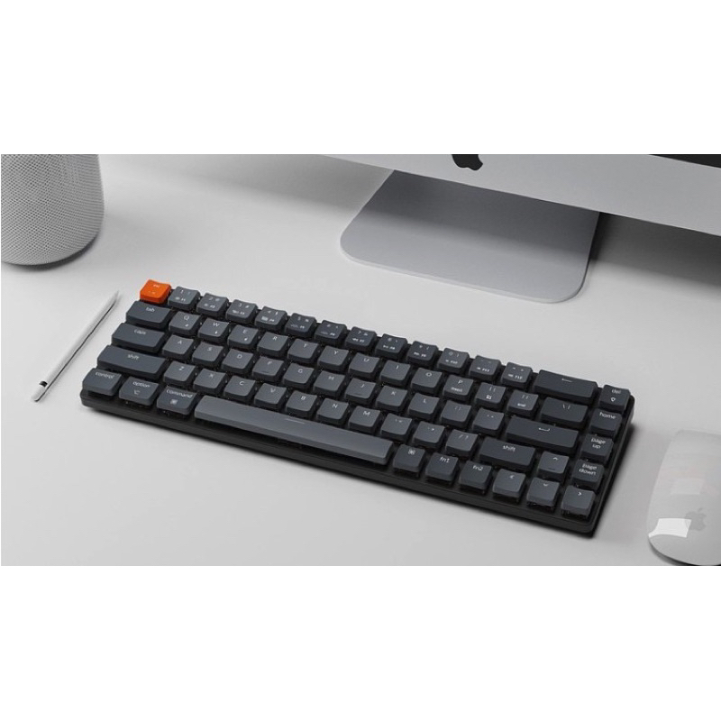 Keychron K7 鍵盤 炫彩RGB 紅軸(九成五新) 附中文鍵帽