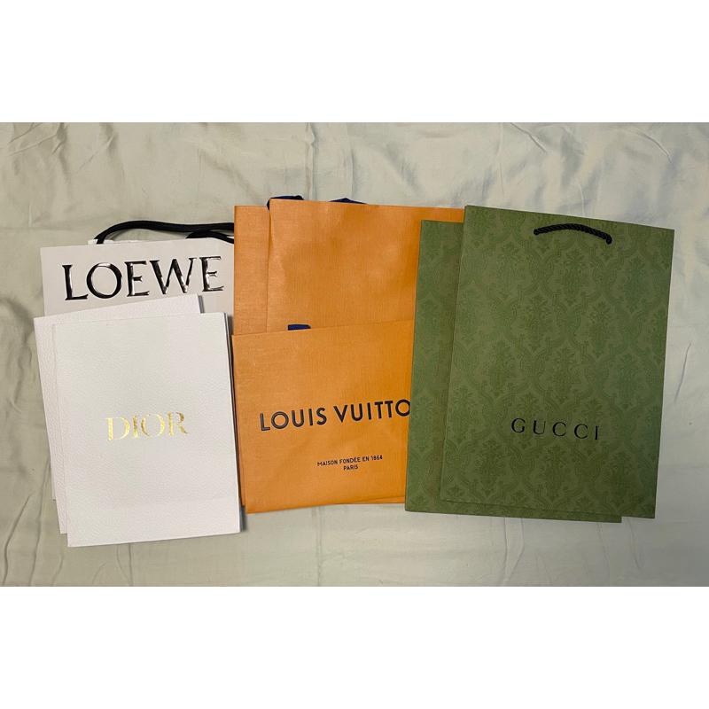 lv Louis Vuitton Dior  Gucci LOEWE 紙袋 多種尺寸 精品紙袋