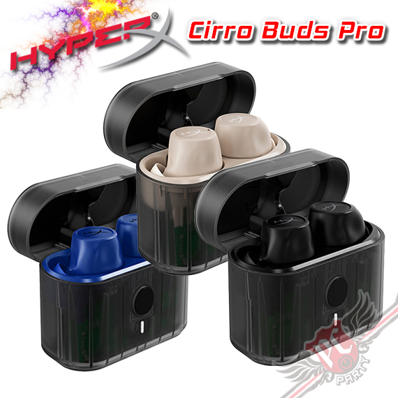 HyperX Cirro Buds Pro 雲鶯 真無線 入耳式耳機 黑  藍  米白 PCPARTY