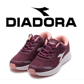 DIADORA 女鞋 輕量透氣 回彈緩震 機能減震鞋墊 專業慢跑鞋 酒紅 <80> DA33650