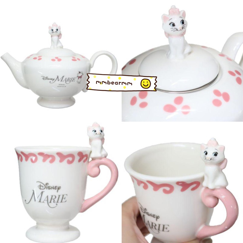 日本正版 瑪莉貓 造型陶瓷茶壺 陶瓷馬克杯 茶壺 咖啡杯 茶杯 杯緣子 馬克杯 水杯 牛奶杯 下午茶組 飲料杯 生日禮物