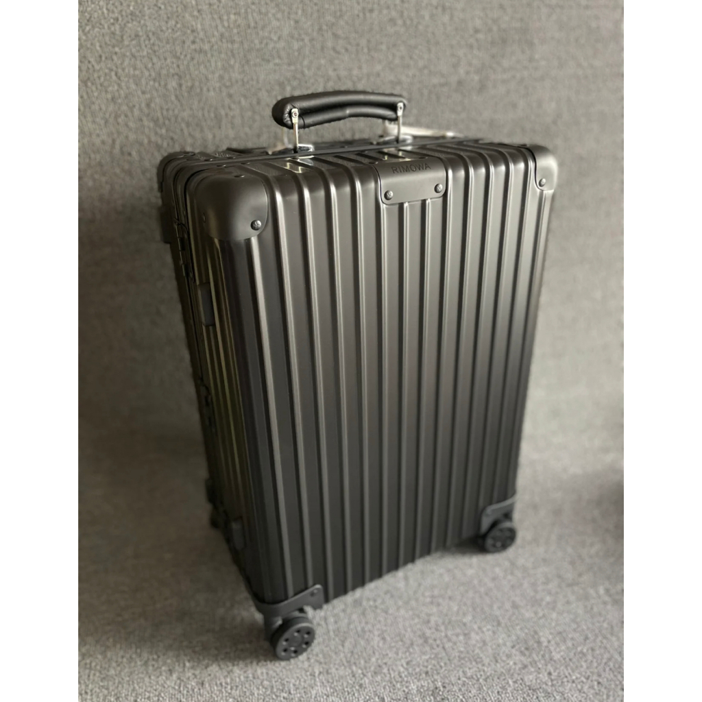 RIMOWA Classic Cabin 鋁、黑色 鋁鎂合金 行李箱 拉桿箱 登機箱 97353014