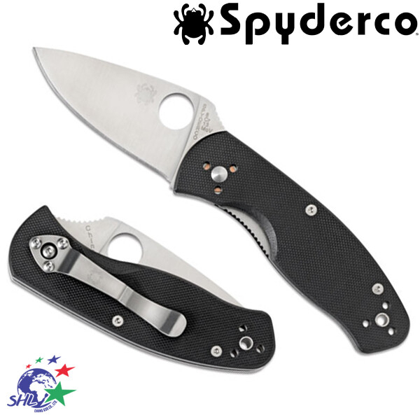 Spyderco 蜘蛛 - Persistence G-10 柄折刀 / 平刃 / C136GP【詮國】