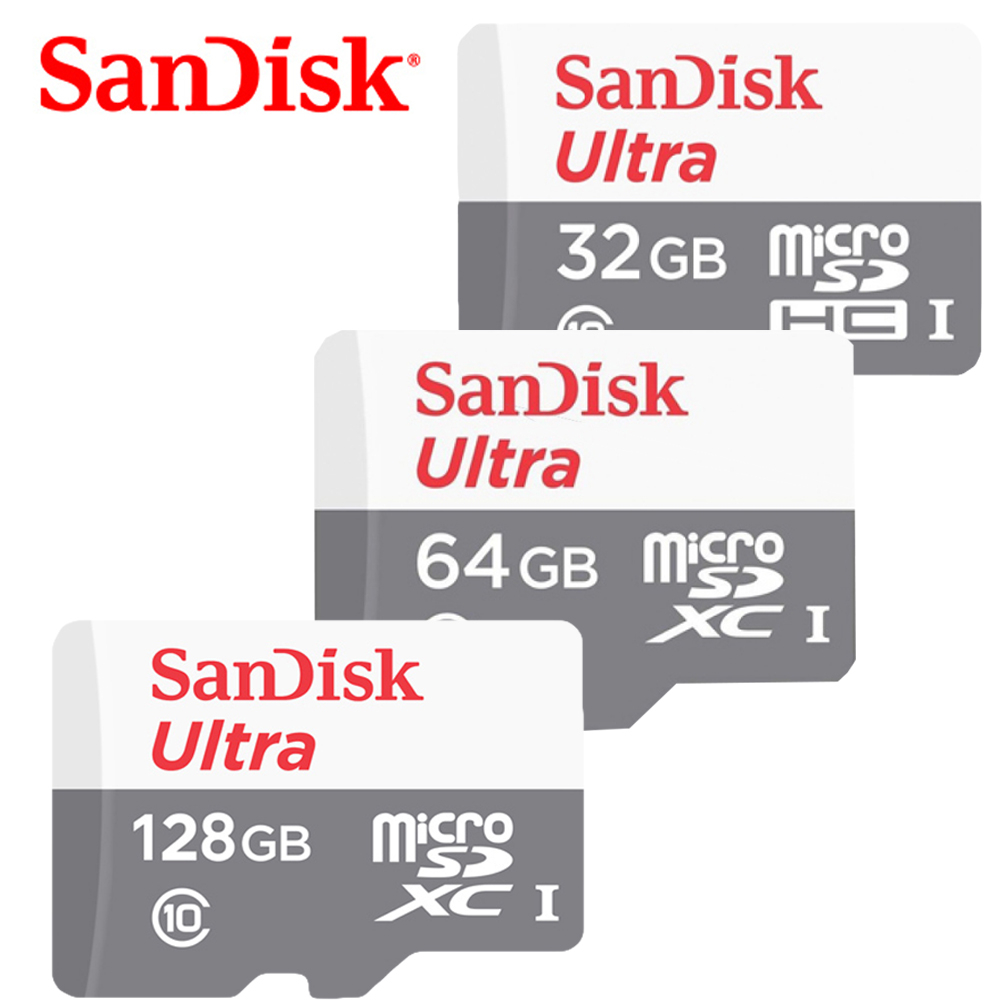 【公司貨】SanDisk Ultra MicroSD 32GB 64GB 128GB TF U1 A1 高速記憶卡