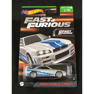 風火輪 hot wheels 2023 玩命關頭 日產 nissan skyline gtr r34 限量 普卡