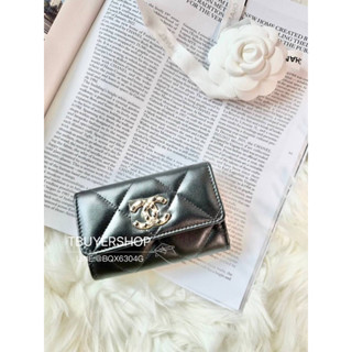 [TBUYERSHOP ] 臺灣現貨🌟 Chanel 珠光黑 珍珠大雙c 單層卡包/錢包