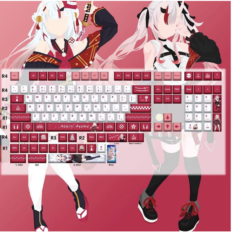 百鬼綾目鍵帽 百鬼綾目 百鬼綾目周邊 百鬼組 百鬼あやめ HOLOLIVE HOLOLIVE周邊 大小姐