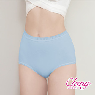 【可蘭霓Clany】MIT臺灣製大尺碼舒適棉質高腰包覆內褲 2XL/Q-EQ/3XL 超彈力 透氣 2221-51 藍色